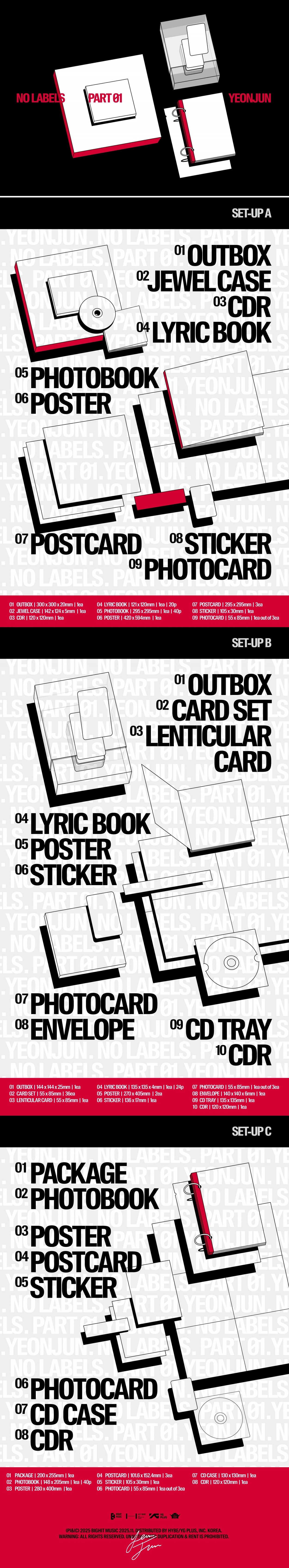 [PRE-ORDER] YEONJUN - NO LABELS: PART 01