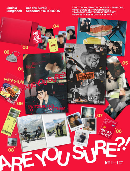 [PRE-ORDER] JIMIN x JUNGKOOK - Are You Sure?! Season 2 Photobook