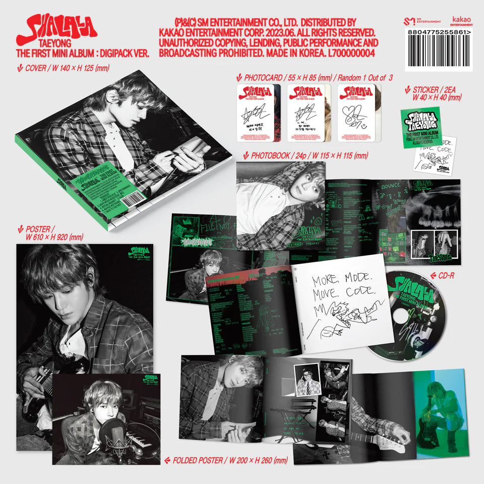 TAEYONG - SHALALA (Digipack Ver.)