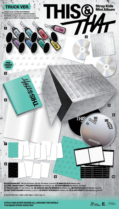 [PRE-ORDER] STRAY KIDS - THIS & THAT (TRUCK Ver.)