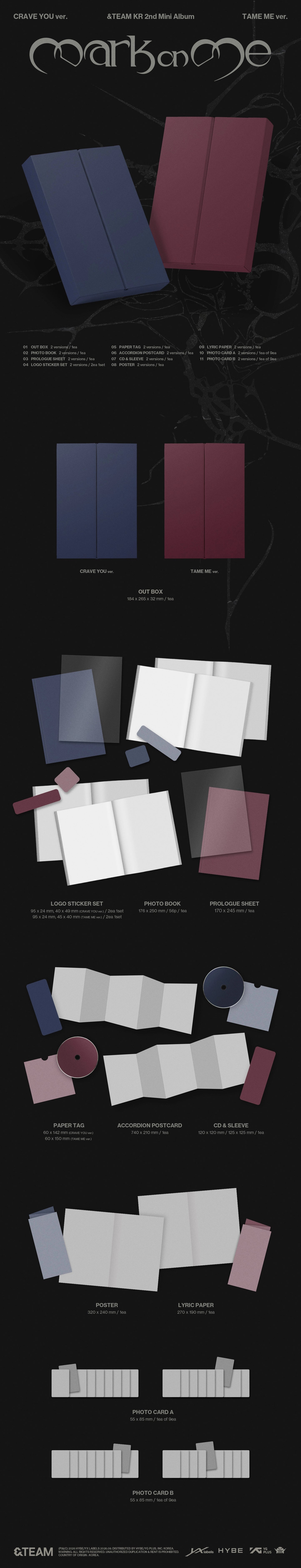 [PRE-ORDER] &TEAM - Mark on Me (Photobook Ver.)