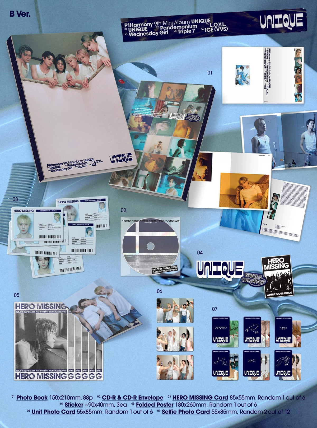 P1Harmony - UNIQUE (Photobook Ver.) – K Stars P1Harmony - UNIQUE (Photobook Ver.) – K Stars