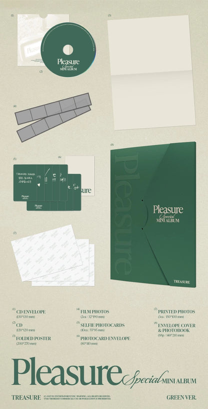 [PRE-ORDER] TREASURE - PLEASURE (Yellow/Green Ver)