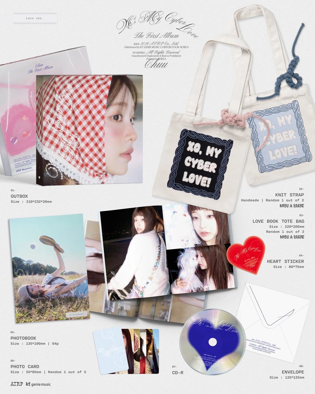 [PRE-ORDER] CHUU - XO, My Cyberlove (LOVE Ver.)