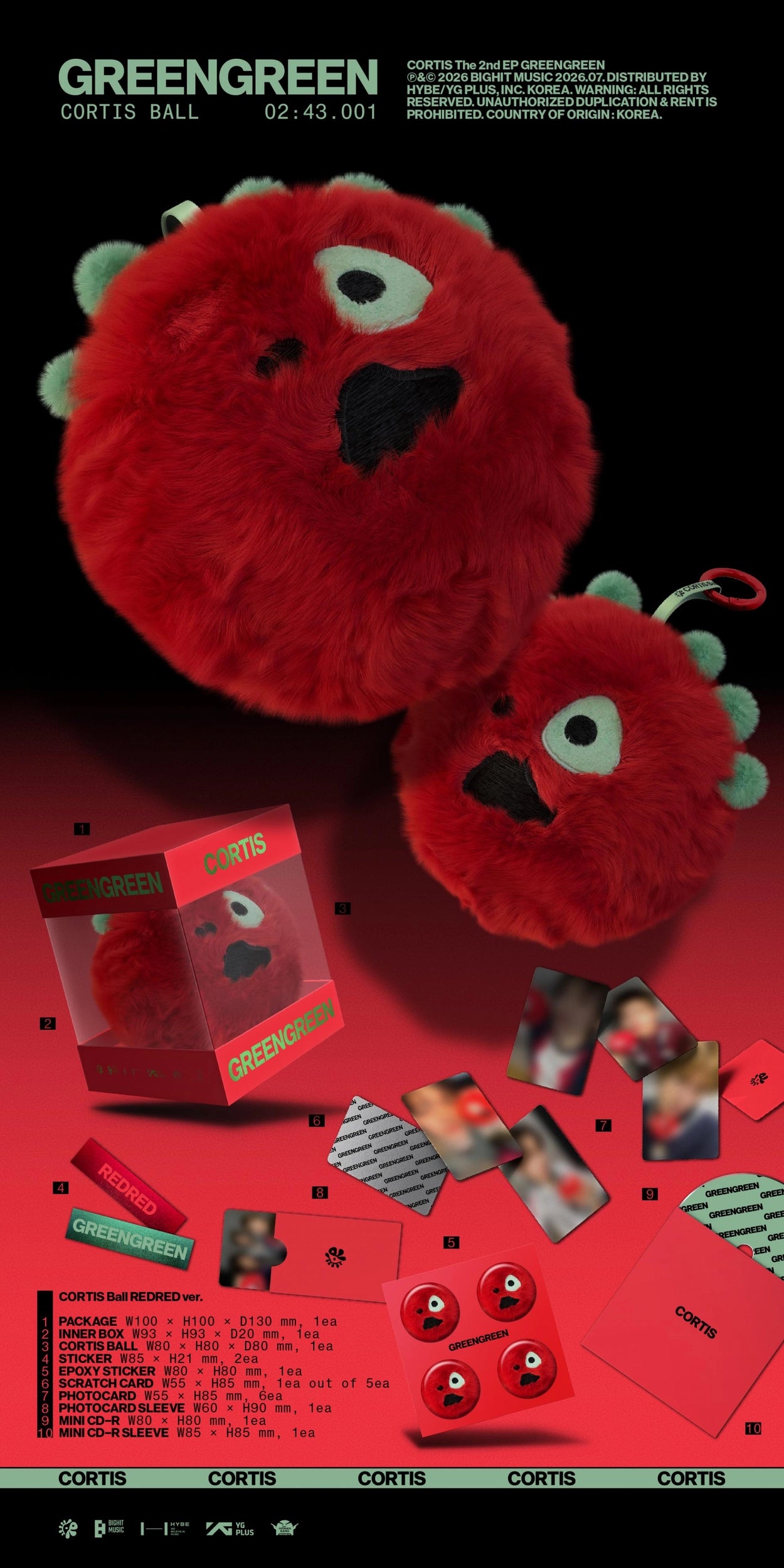 [PRE-ORDER] CORTIS - GREENGREEN (CORTIS Ball Ver.)