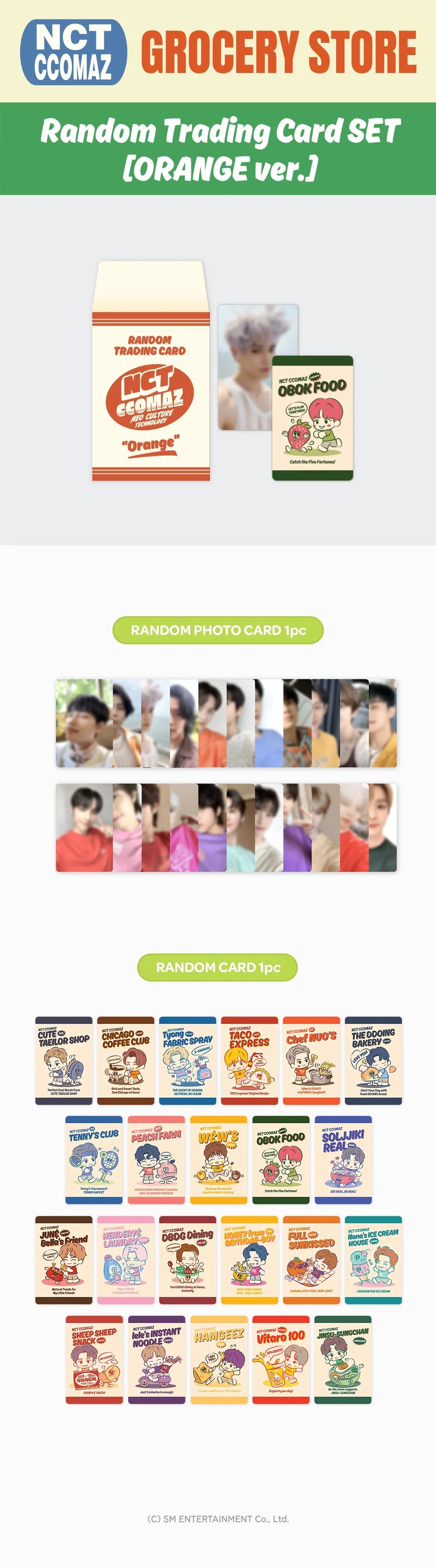 NCT -  'CCOMAZ GROCERY STORE' Trading Card Pack