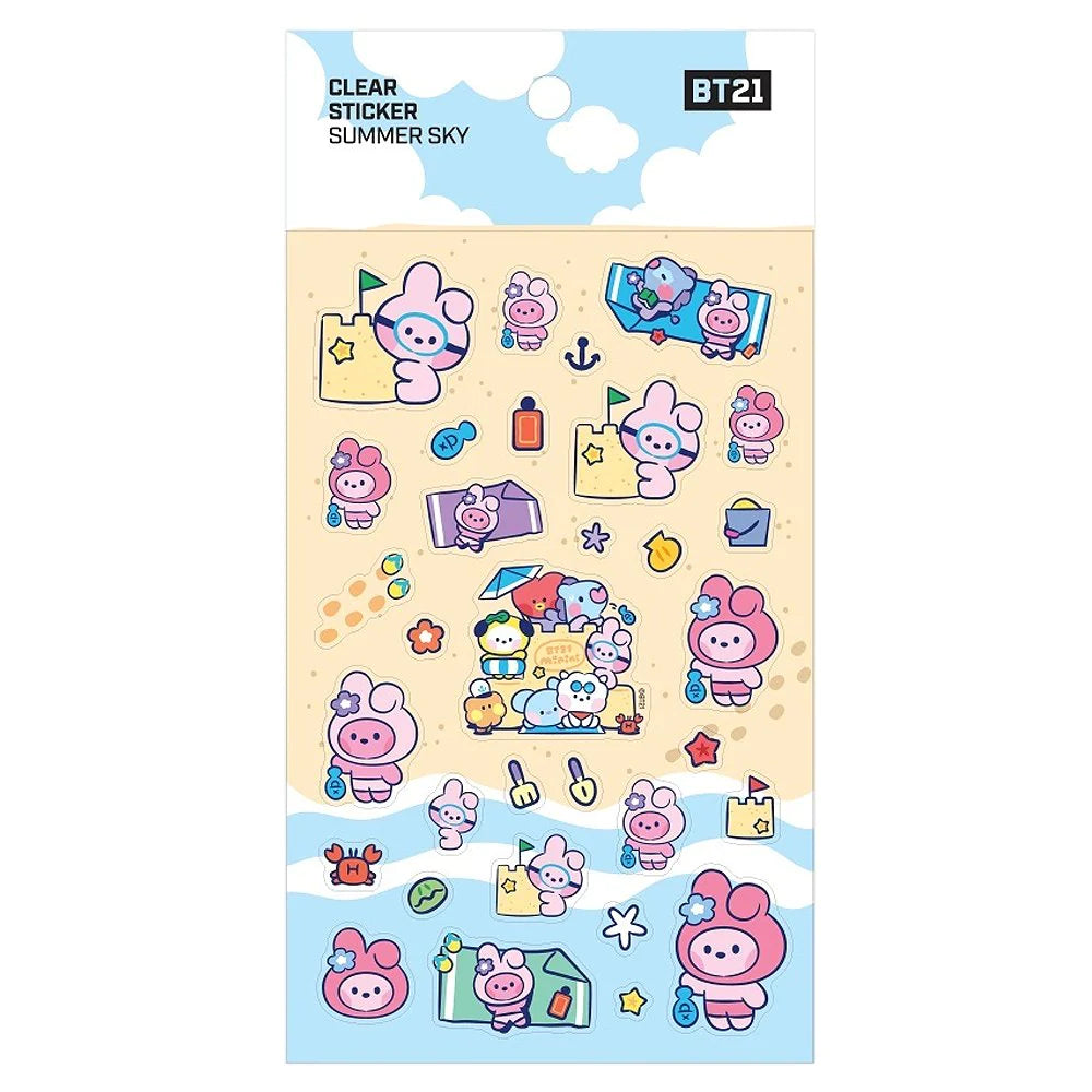 BT21 Minini - Summer Sky Clear Sticker