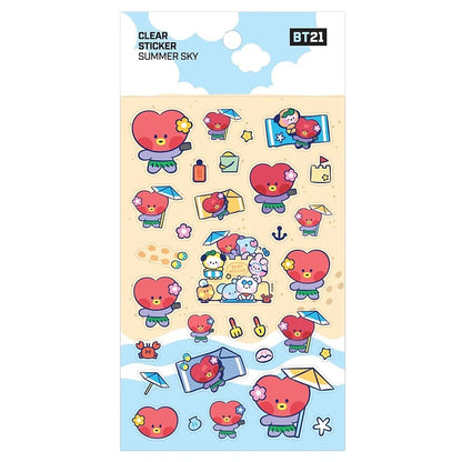 BT21 Minini - Summer Sky Clear Sticker