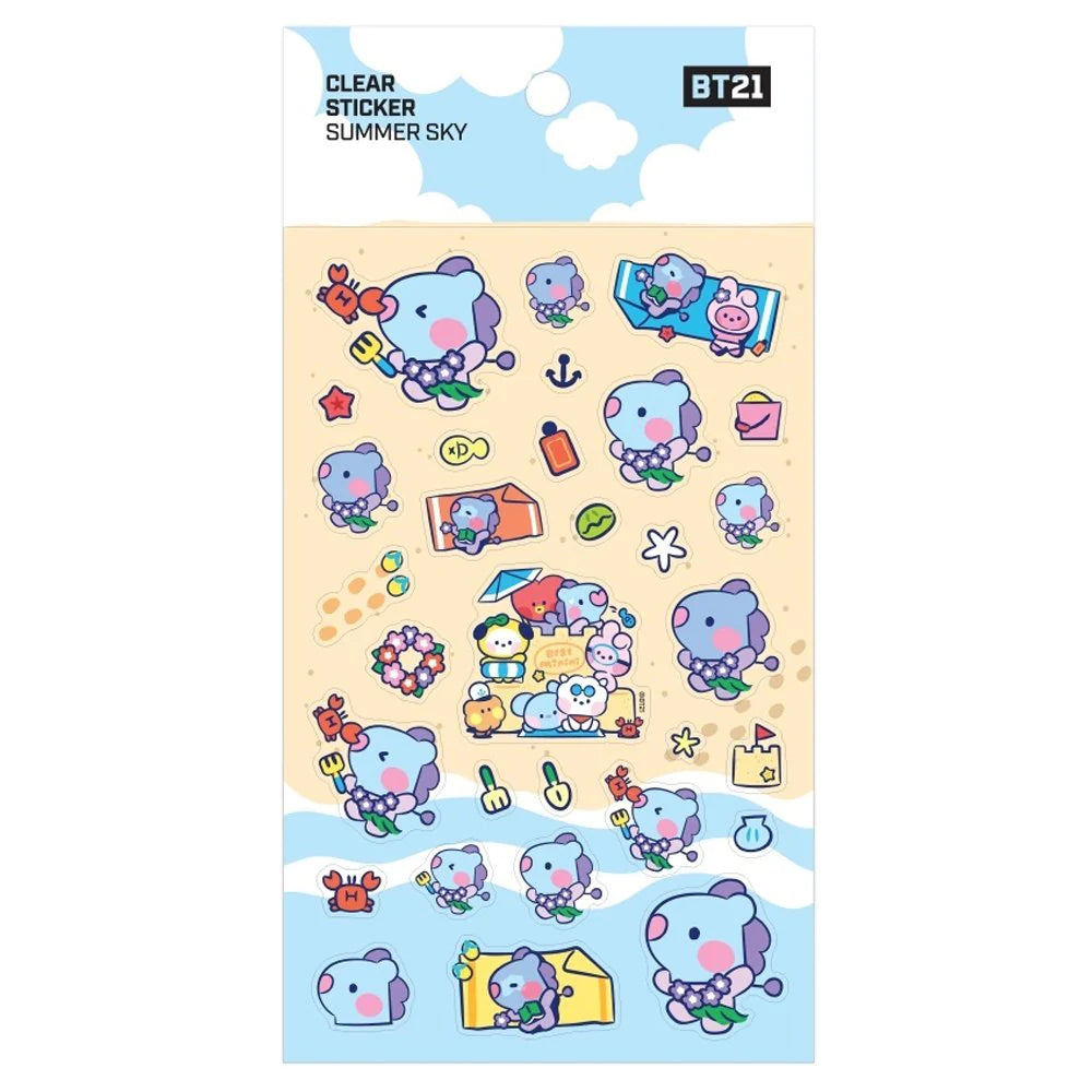 BT21 Minini - Summer Sky Clear Sticker