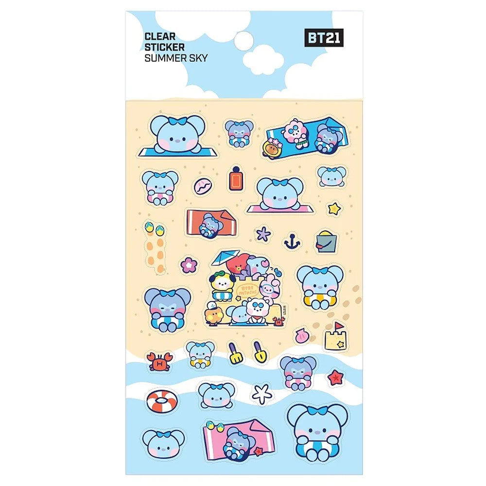 BT21 Minini - Summer Sky Clear Sticker