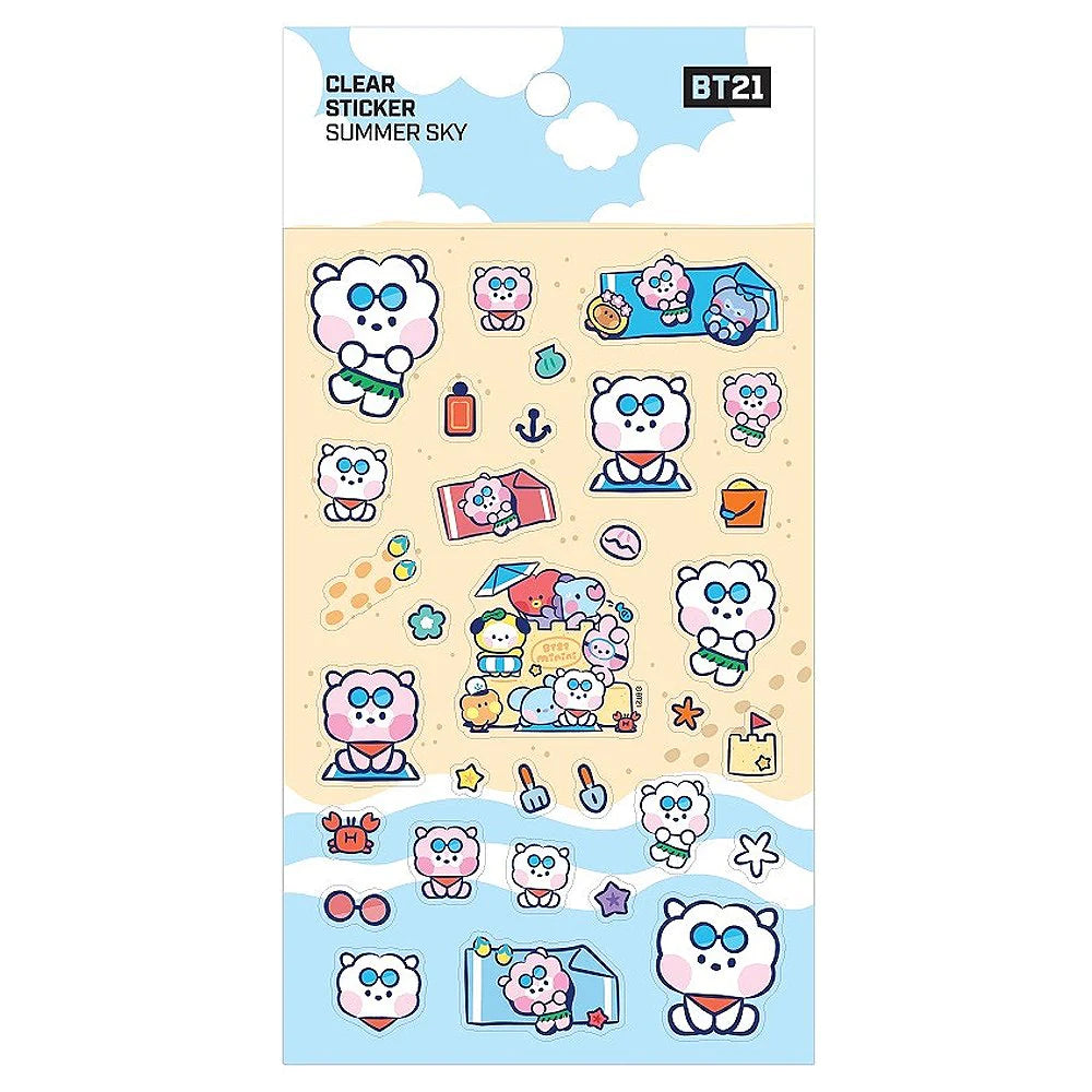 BT21 Minini - Summer Sky Clear Sticker