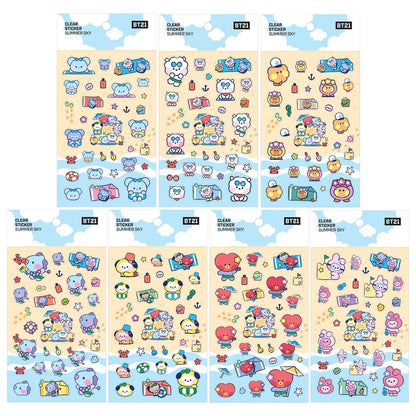 BT21 Minini - Summer Sky Clear Sticker