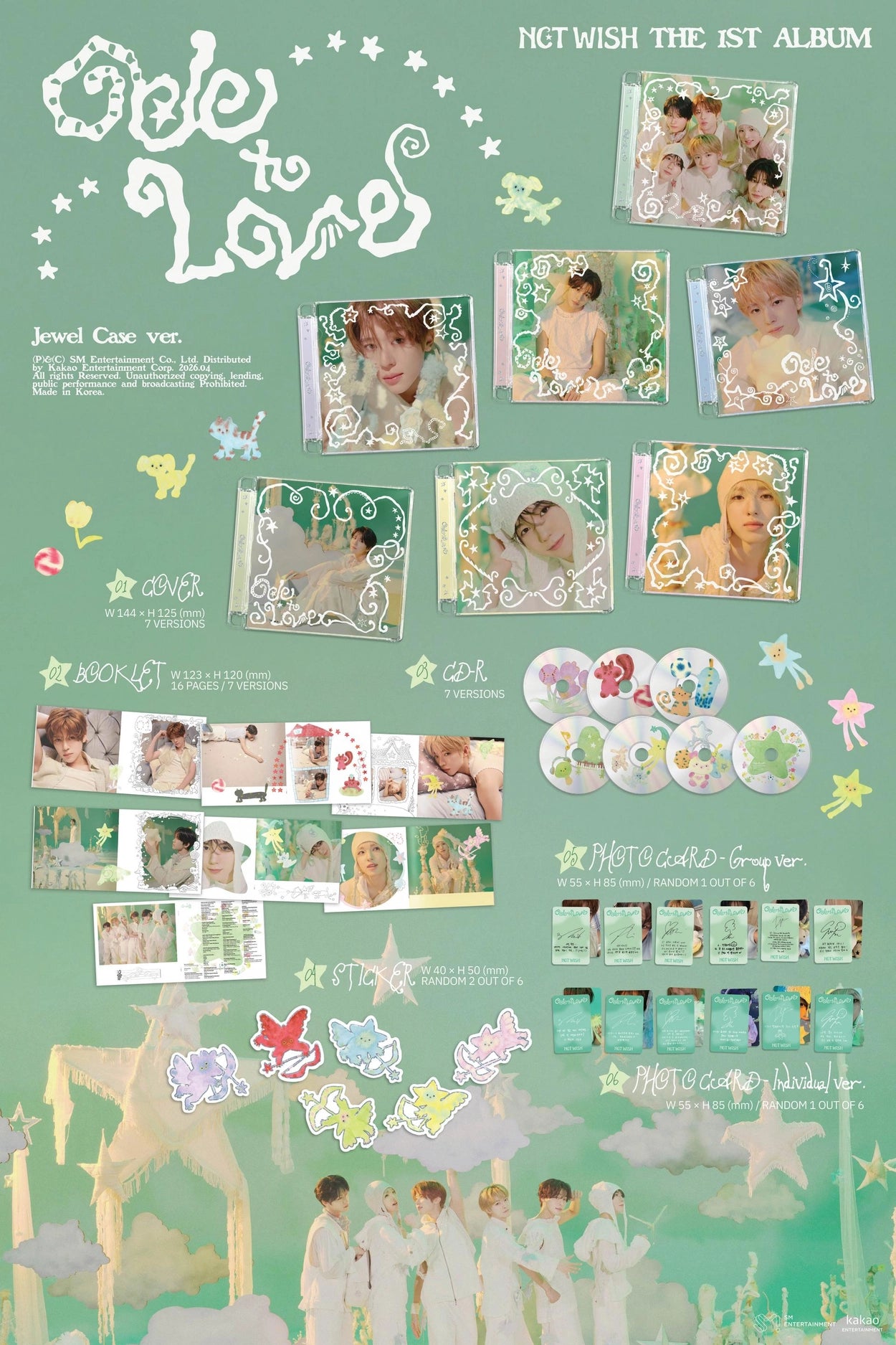 NCT WISH - Ode To Love (Jewel Case Ver.)