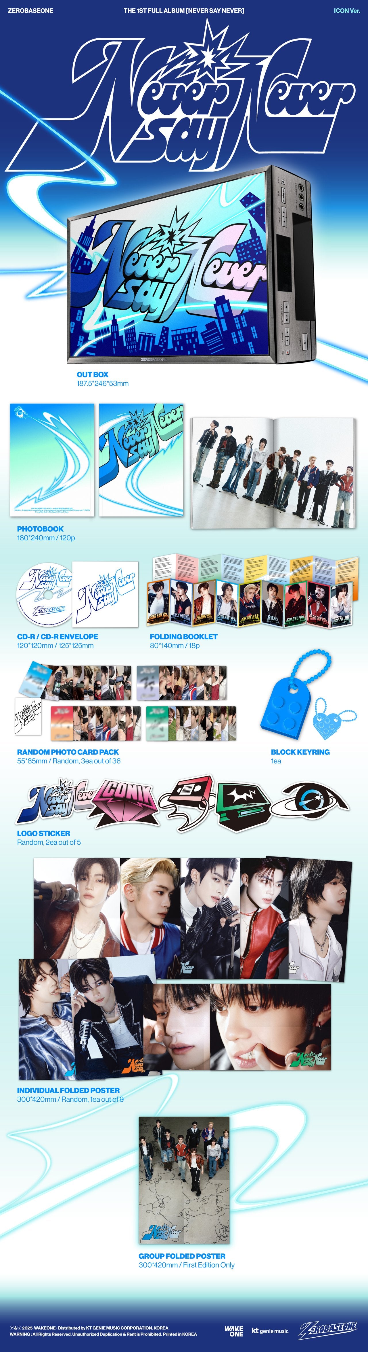 ZEROBASEONE - NEVER SAY NEVER (Photobook Ver)