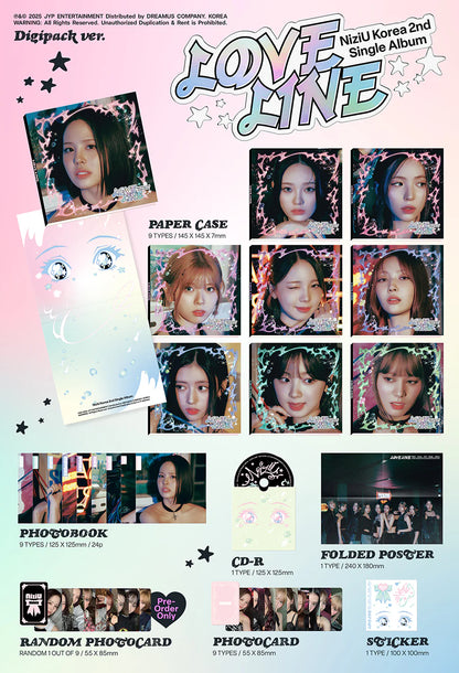 NiziU - LOVE LINE (Digipack Ver) – K Stars NiziU - LOVE LINE (Digipack Ver) – K Stars