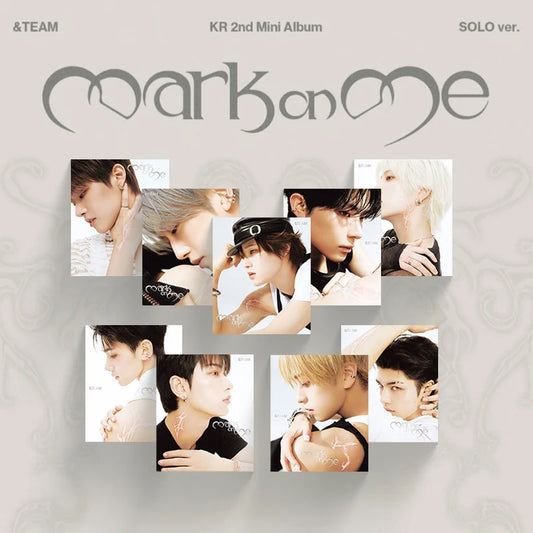 [PRE-ORDER] &TEAM - Mark on Me (SOLO Ver.)