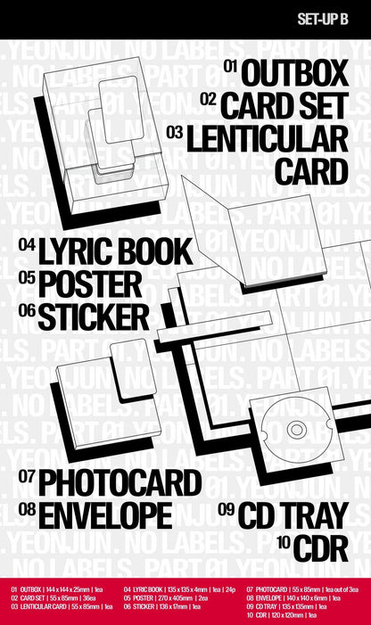 [PRE-ORDER] YEONJUN - NO LABELS: PART 01