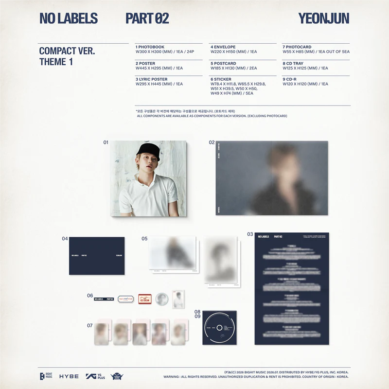 YEONJUN (TXT) - NO LABELS: PART 02 (Compact Ver.)