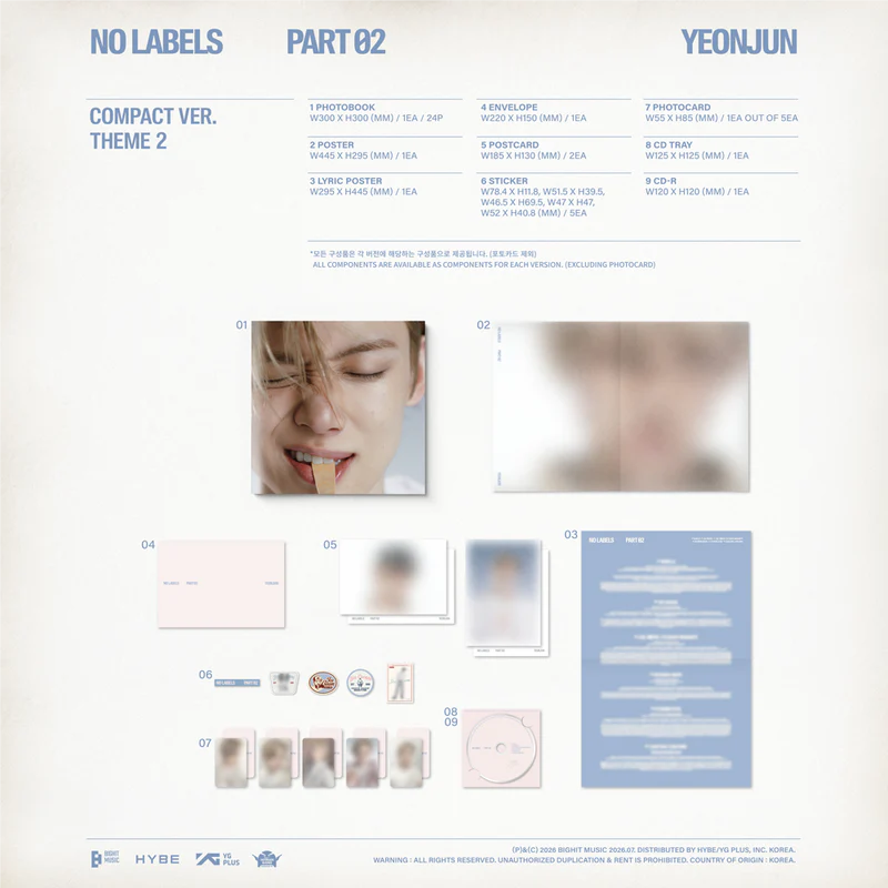 YEONJUN (TXT) - NO LABELS: PART 02 (Compact Ver.)
