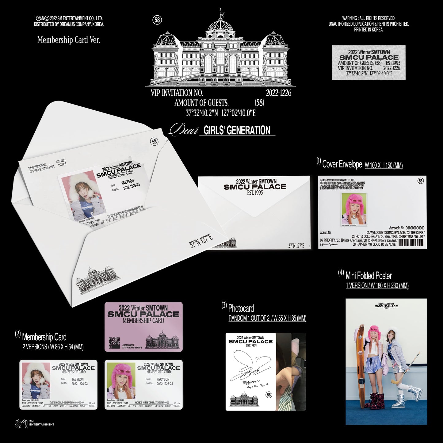 2022 Winter SMTOWN : SMCU PALACE (Membership Card ver.)