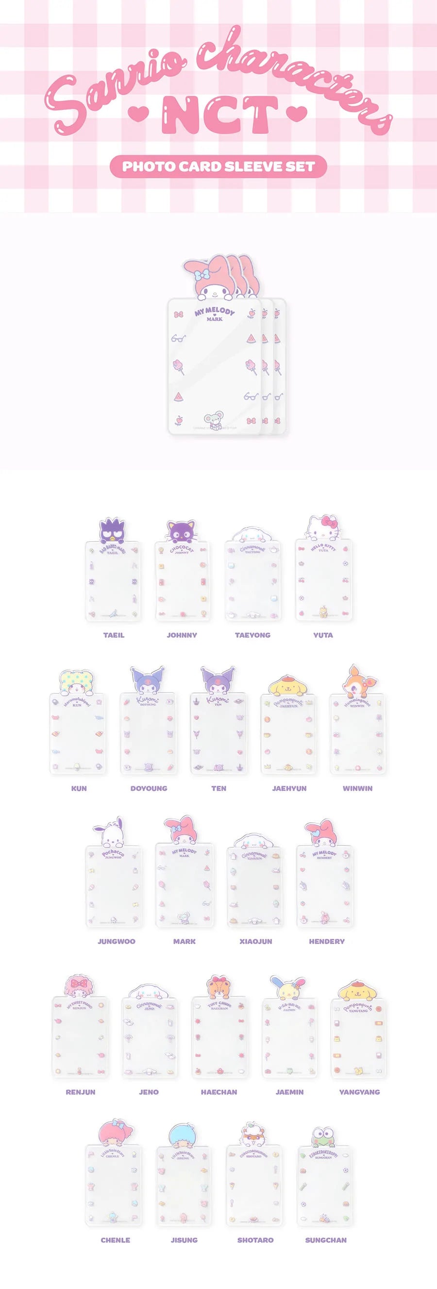 NCT X SANRIO - Photocard Sleeve