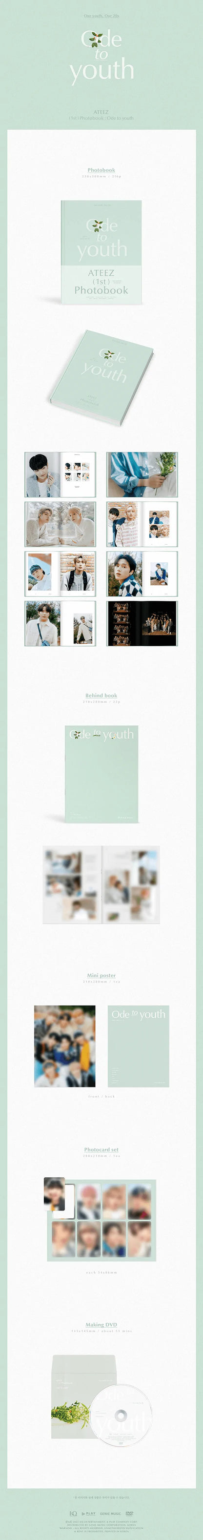 ATEEZ - 'Ode To Youth' Photobook