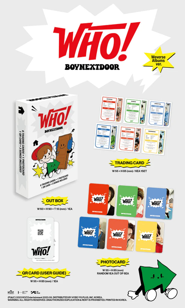 BOYNEXTDOOR WHO 事前収録 限定 セット全員6枚 BOYNEXTDOOR - WHO! – K Stars