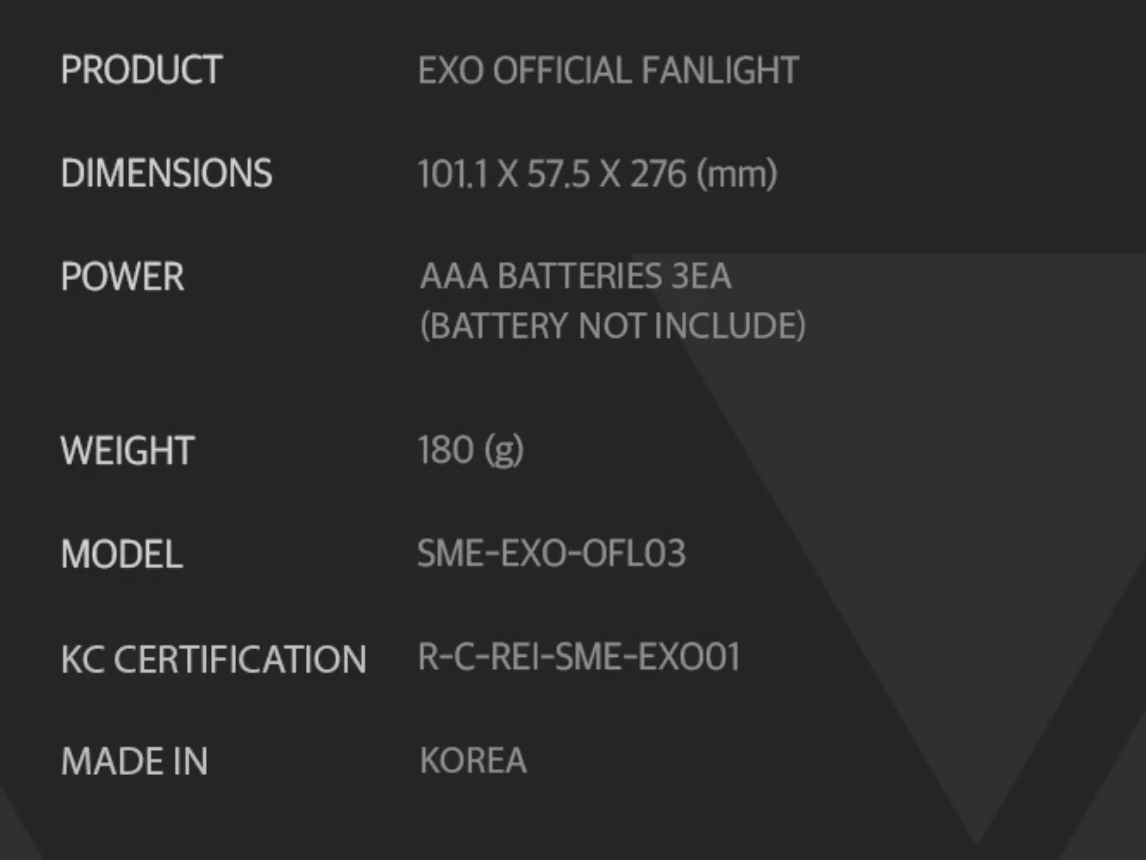 EXO - Official Lightstick Ver.3