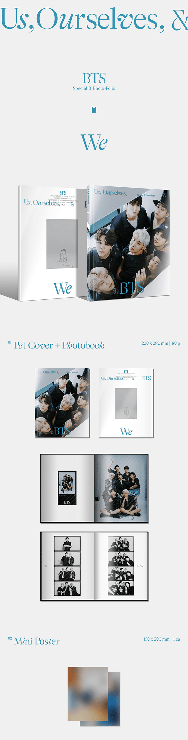 BTS - Us, Ourselves & BTS, Special Photo-Folio Set