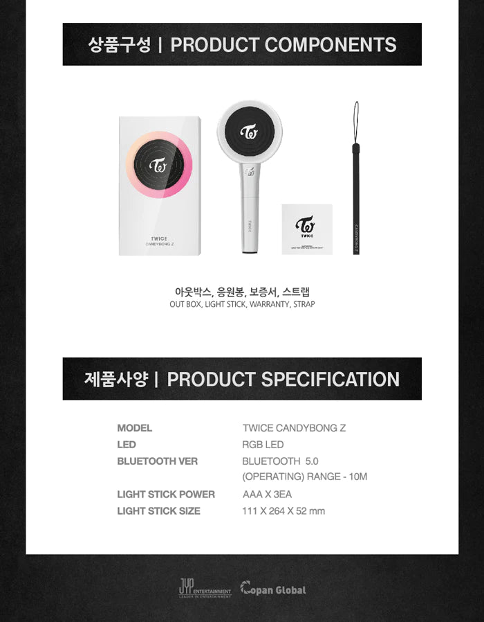 アイドル TWICE CANDY BONG Z TWICE - Official Lightstick (CANDYBONG Z) – K Stars
